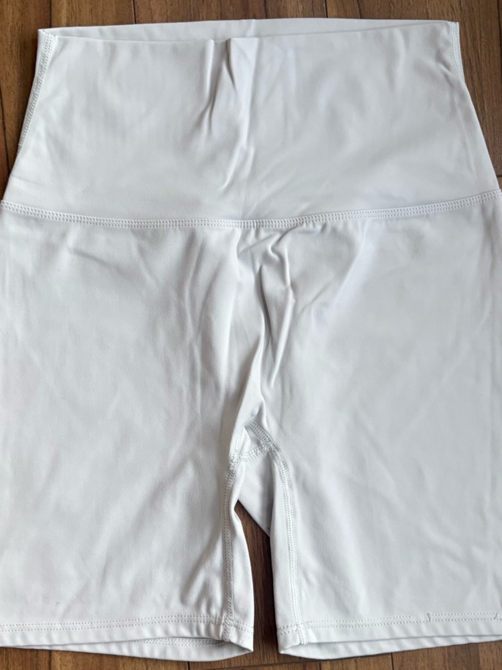Bare Activewear Women’s High-Waist Biker Shorts - Ivory